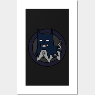 Cute Batcat | Night Cat | Superhero Cat | Kitty | Kitten Posters and Art